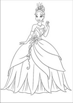 coloring page Princess and the Frog